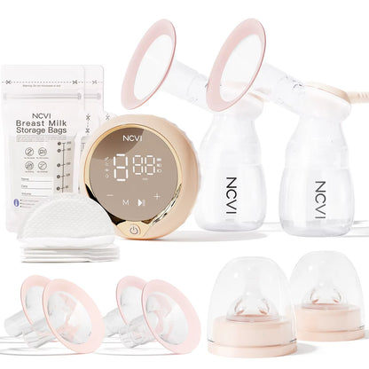 NCVI Electric Breast Pump – 4 Modes & 9 Levels, Efficient & Comfortable with LED Display for Easy Use