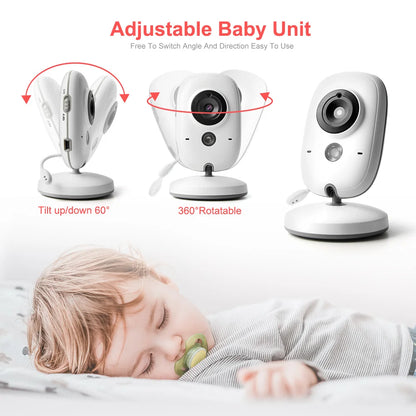 VB603 Wireless Baby Monitor – 3.2” Screen, Two-Way Audio & Night Vision for Safe & Easy Monitoring