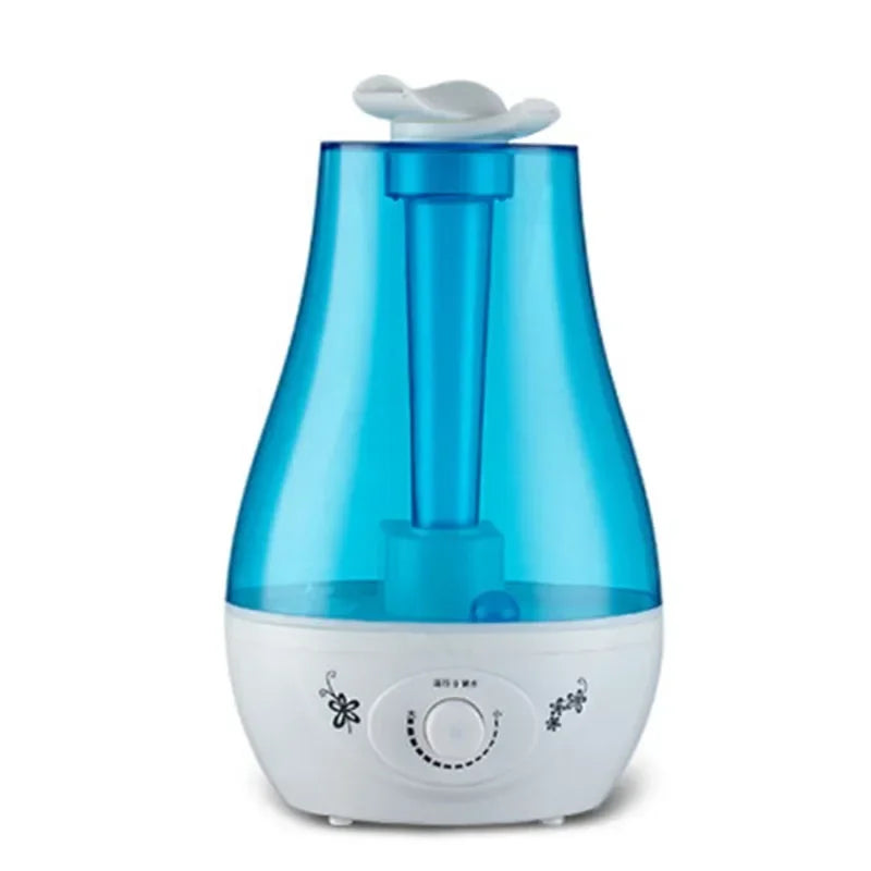 3000ML Ultrasonic Air Humidifier – Double Sprayers for Home, Office & Baby Room, High Mist Volume with Essential Oil Diffuser