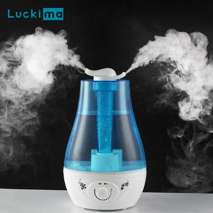 3000ML Ultrasonic Air Humidifier – Double Sprayers for Home, Office & Baby Room, High Mist Volume with Essential Oil Diffuser