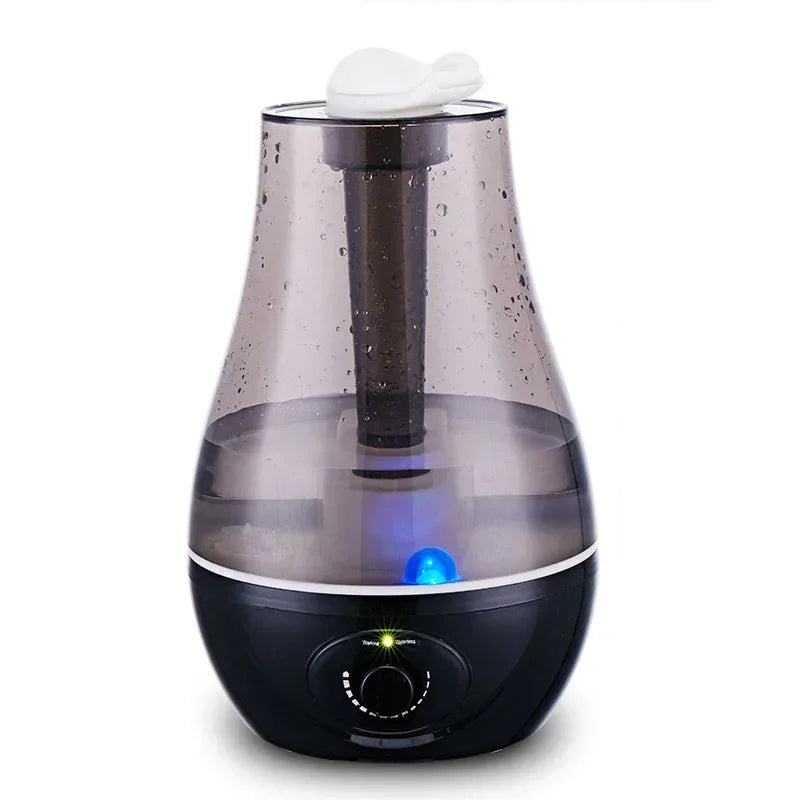 3000ML Ultrasonic Air Humidifier – Double Sprayers for Home, Office & Baby Room, High Mist Volume with Essential Oil Diffuser